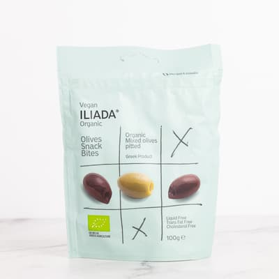 Illiada Organic Mixed Pitted Olives 100g