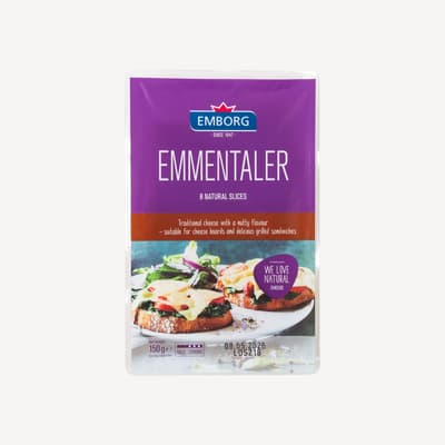Emborg Emmentaler Sliced Cheese 150g
