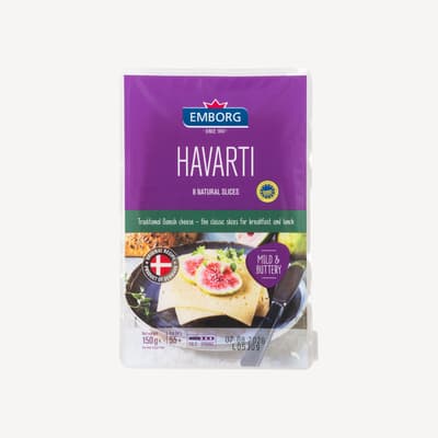 Emborg Havarti Sliced Cheese 150g