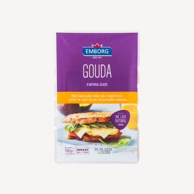 Emborg Gouda Sliced Cheese 150g