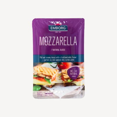 Emborg Mozzarella Sliced Cheese 150g
