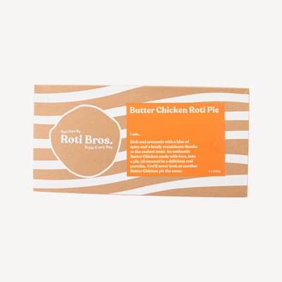Roti Bros Butter Chicken Roti Pie Multi Pack 2 Pack
