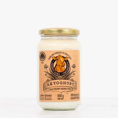 Jersey Girl Organics Organic Natural A2 Yoghurt 400g