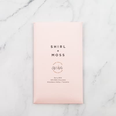 Shirl & Moss Berry Milk 55% Milk Chocolate 80g