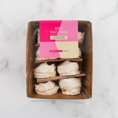 Asian Food Mini Pavlovas With White Chocolate And Ginger 195g