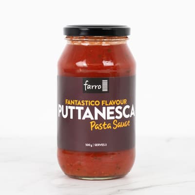 Farro Kitchen Puttanesca Pasta Sauce 500g