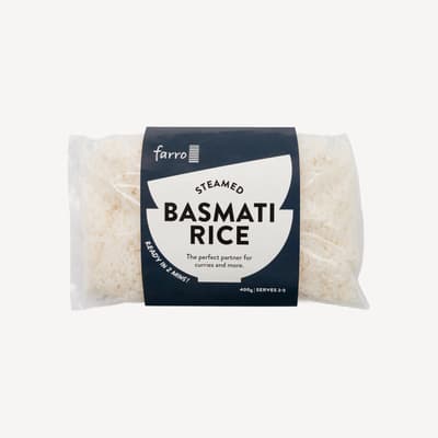 Farro Kitchen Steamed Basmati Rice 400g
