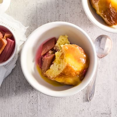 Farro Kitchen Lemon Curd & Rhubarb Pudding 350g