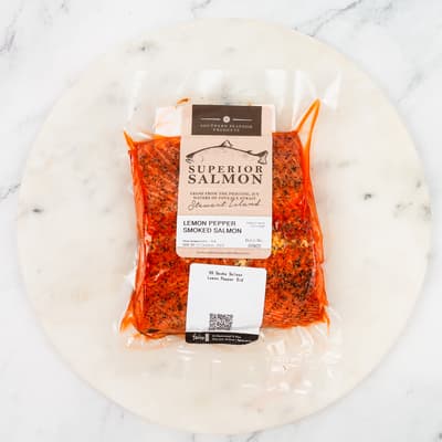 Southern Seafood Half Lemon Pepper Smoked Salmon Side
