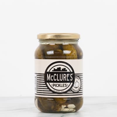 Mcclures Pickles Garlic Dill Gherkins 500g