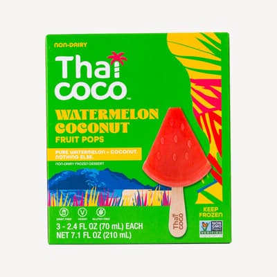 Thai Coco Fruit Pops Watermelon Coconut 3pk