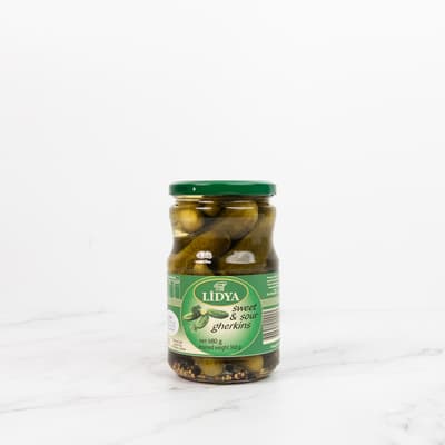 Lidya Sweet And Sour Gherkins 680g