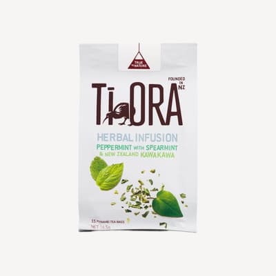 Ti Ora Peppermint & Spearmint Tea With Kawakawa 15 Pack