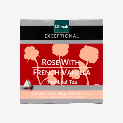 Dilmah Tea Exceptional Rose With French Vanilla 20