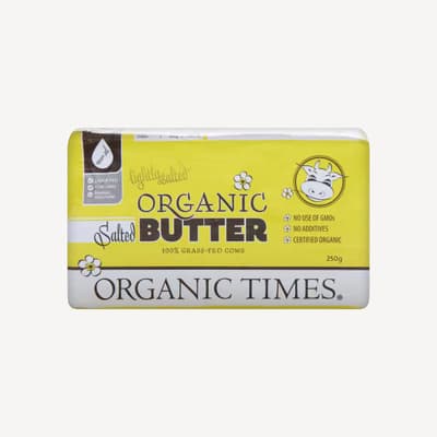 Organic Times Lightly Salted Butter 250g