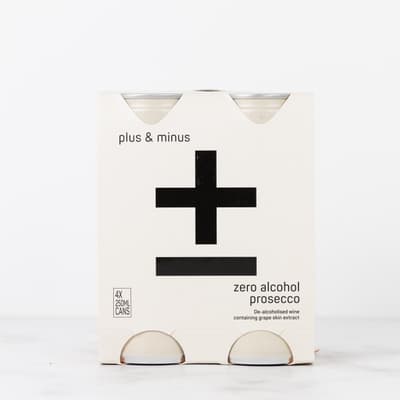Plus Minus Prosecco 0% Cans 4 Pack