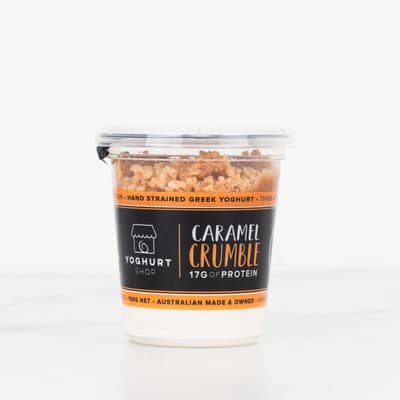 The Yoghurt Shop Caramel Crumble Yoghurt 190g