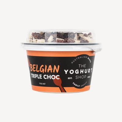 The Yoghurt Shop Belgian Triple Choc Yoghurt 170g