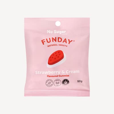 Funday Strawberry & Cream Gummies 50g