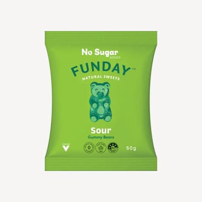 Funday Sour Gummy Bears 50g