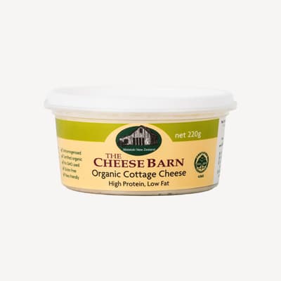 The Cheese Barn Organic Cottage Cheese 220g