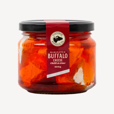 Clevedon Valley Buffalo Chilli And Lime Marinated Buffalo Cheese 300g