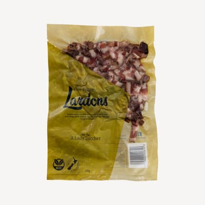 A Lady Butcher Lardons 100g