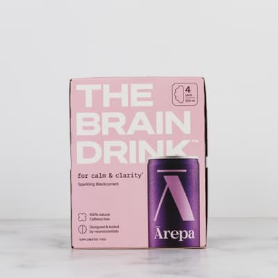 Arepa Brain Drink Sparkling For Calm & Clarity 300ml