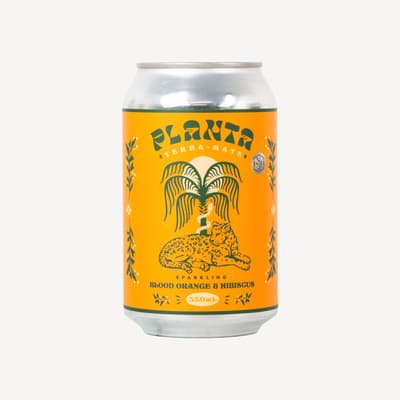 Planta Blood Orange And Hibiscus Sparkling Yerba Mate 330ml