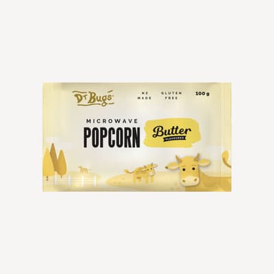 Dr Bugs Buttered Microwave Popcorn 100g