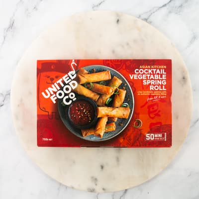 United Fish Co Vegetable Spring Rolls 750g