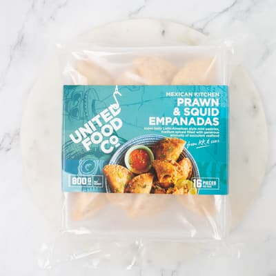 United Fish Co Prawn And Squid Empanadas 800g