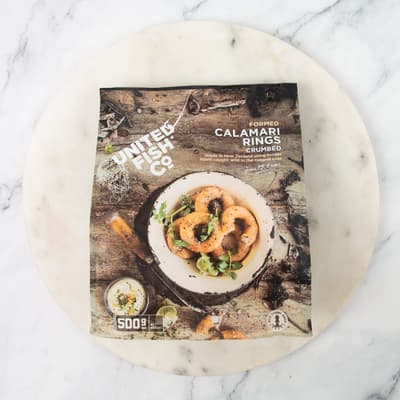 United Fish Co Crumbed Calamari Rings 500g