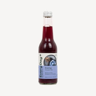 Barkers Everyday+ Blackcurrant Blueberry Ginseng Energy 275ml