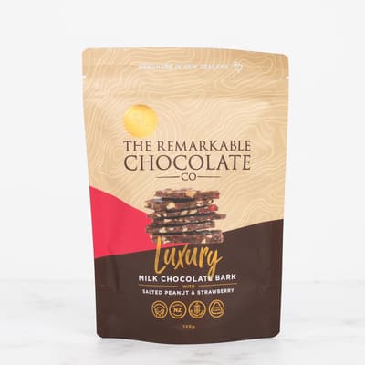 The Remarkable Chocolate Bark Peanut Strawberry 125g