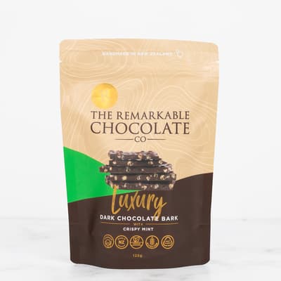 The Remarkable Chocolate Bark Crispy Mint 125g