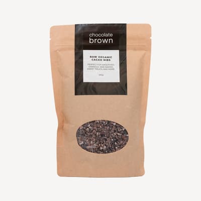 Chocolate Brown Raw Organic Cacao Nibs 200g