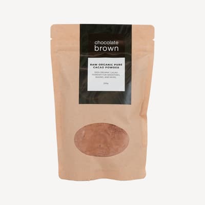 Chocolate Brown Premium Raw Organic Cacao Powder 200g
