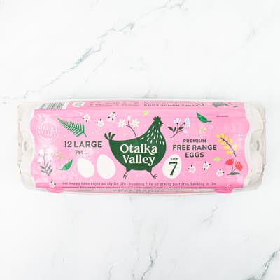 Otaika Valley Size 7 Dozen Eggs 12 Pack