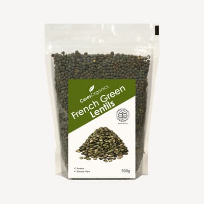 Ceres French Green Lentils 500g