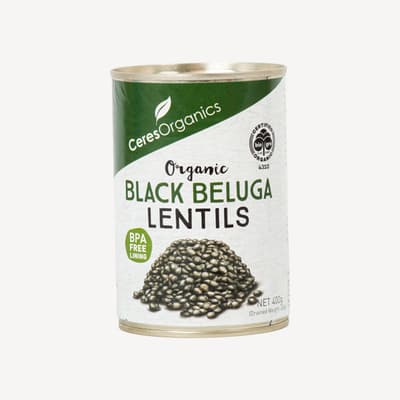 Ceres Black Beluga Lentils Can 400g