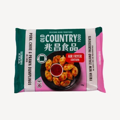 Old Country Food Air Fryer Pork & Prawn Dumplings 30pk