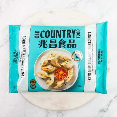 Old Country Food Pork And Chive Dumplings 30 Pack