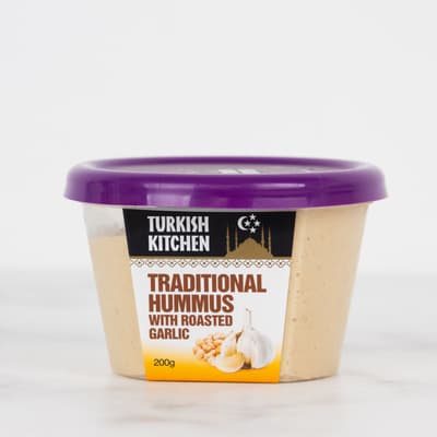 Turkish Kitchen Traditional Hummus with Roasted Garlic 200g