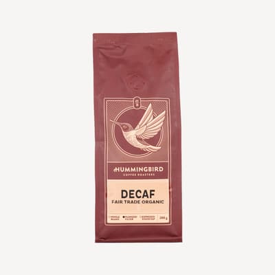 Hummingbird Fair Trade Organic Decaffeinated Plunger 200g
