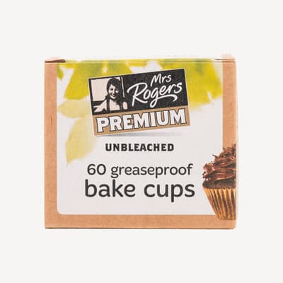 Mrs Rogers Unbleached Bakecups 60 Pack