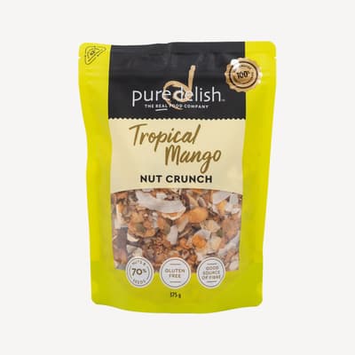 Pure Delish Tropical Mango Nut 375g