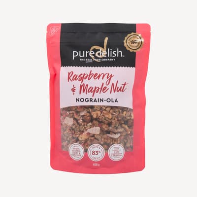 Pure Delish Raspberry And Maple Nut Nograin Ola 400g