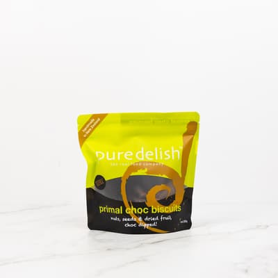 Pure Delish Primal Choc Biscuits 220g