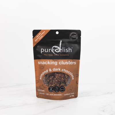 Pure Delish Snacking Clusters Almond And Dark Chocolate 150g